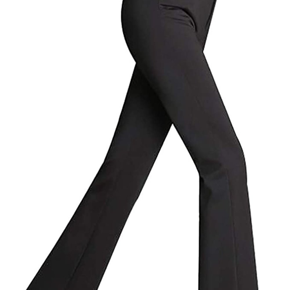 Topyy Black Flared Trousers